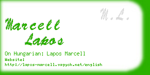 marcell lapos business card